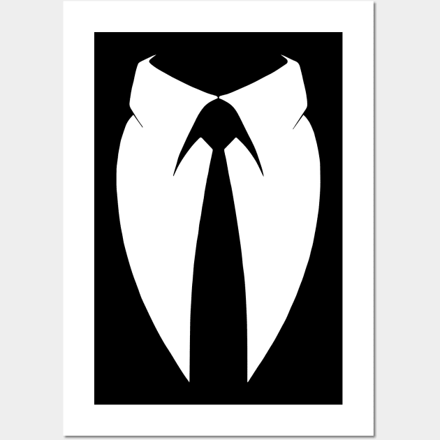 Funny Tie Suit Costume Wall Art by adik